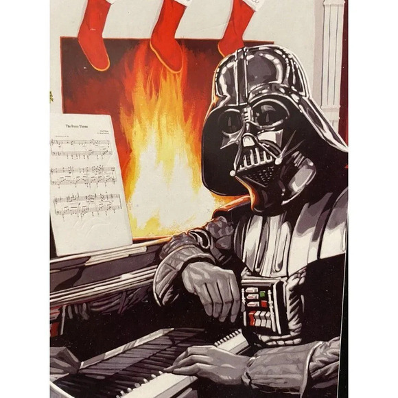 DARTH VADER Star Wars Christmas 300 Large Piece Jigsaw Puzzle Previously Used - Picture 6 of 7